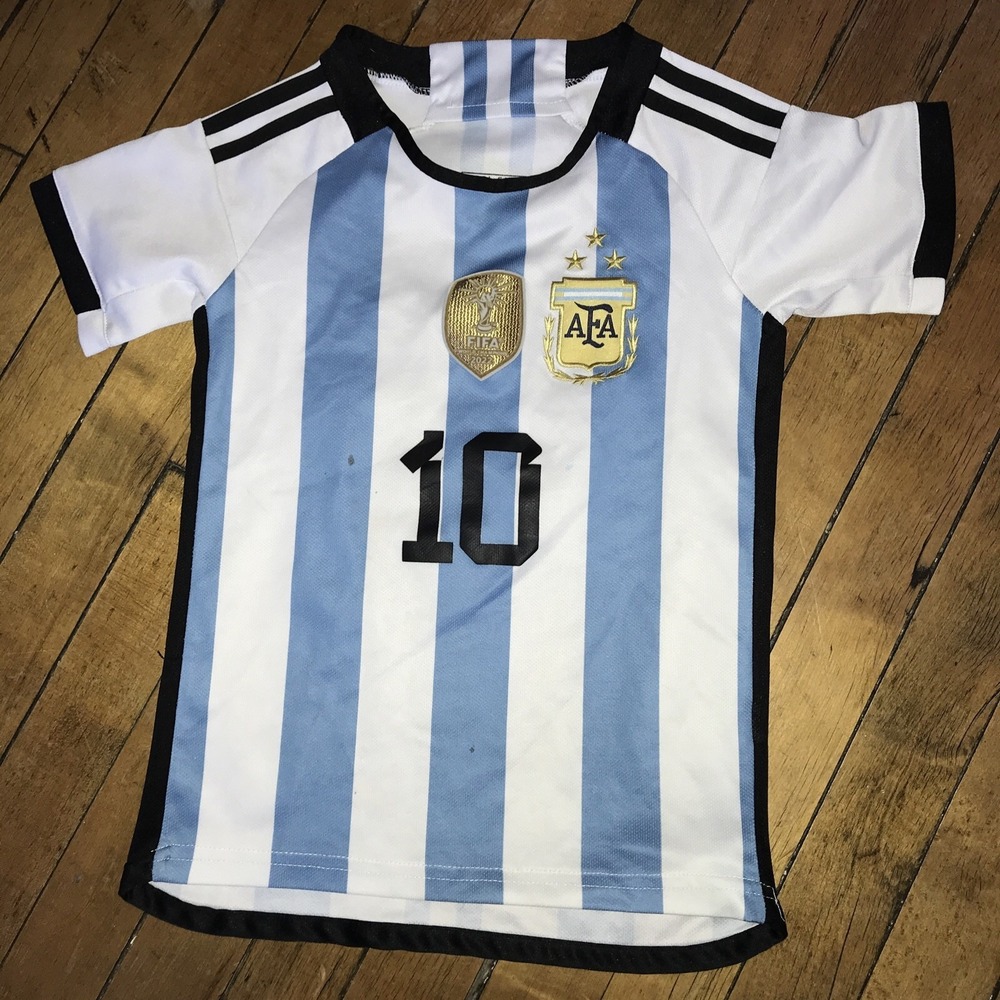 Messi 10 Argentina FIFA 2022 Champs Youth Size 20‎ Jersey